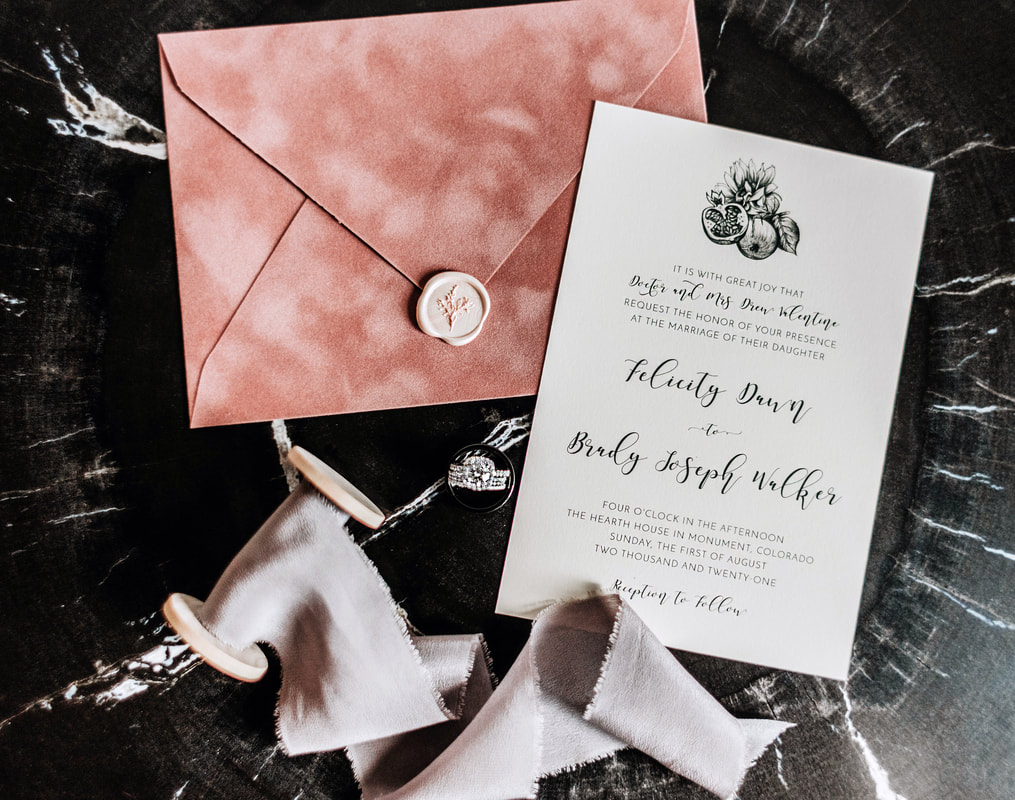 velvet blush wedding invitations