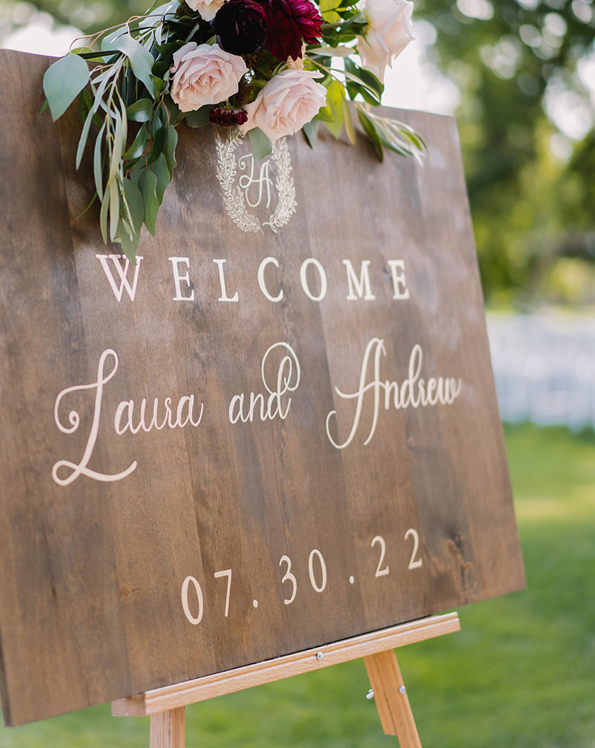 boulder wedding welcome signs