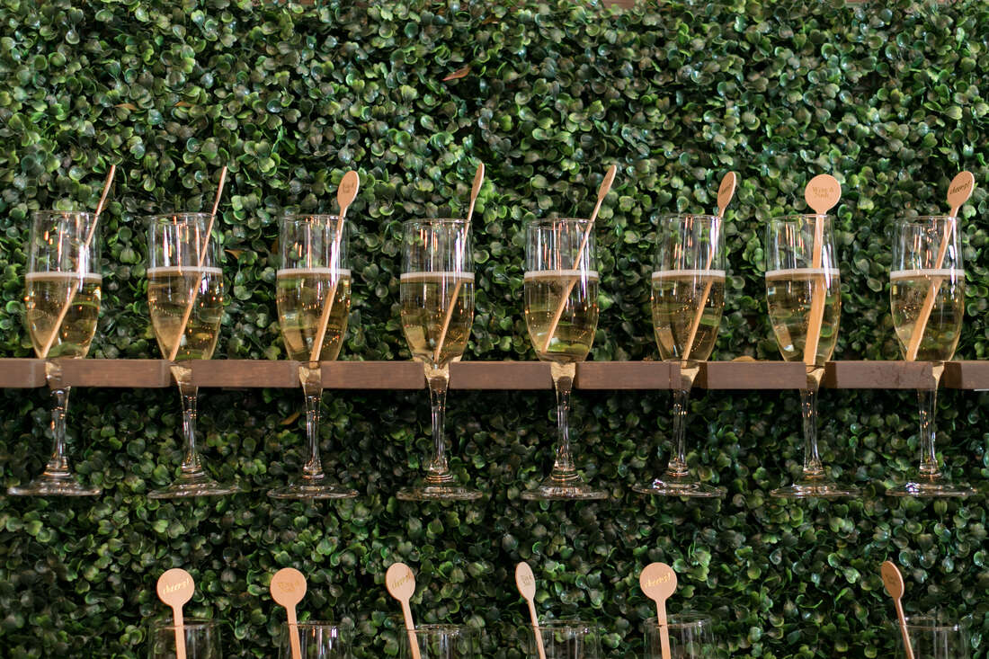 event champagne wall